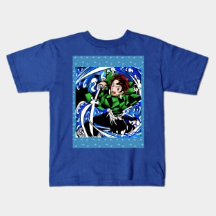 tanjirou kamado from kimetsu no yaiba Kids T-Shirt